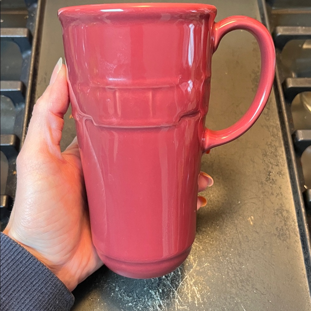 Like new Longaberger Mauve Ceramic travel Mug - Picture 10 of 10